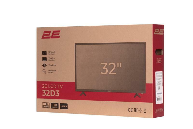 Телевiзор 2E 2E-32D3