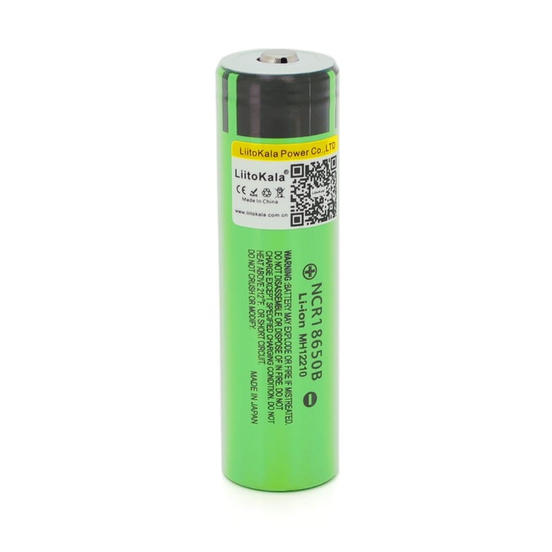 Аккумулятор LiitoKala 18650 Li-Ion 3400 mAh Green