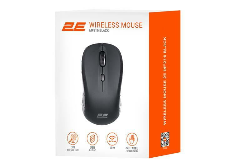 Миша бездротова 2E MF216 WL Black (2E-MF216WB)