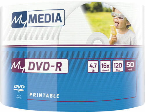 Фото - Оптический диск Verbatim Диски DVD+R MyMedia  4.7GB, 16x, Wrap 50шт Printable 69202 (69202)