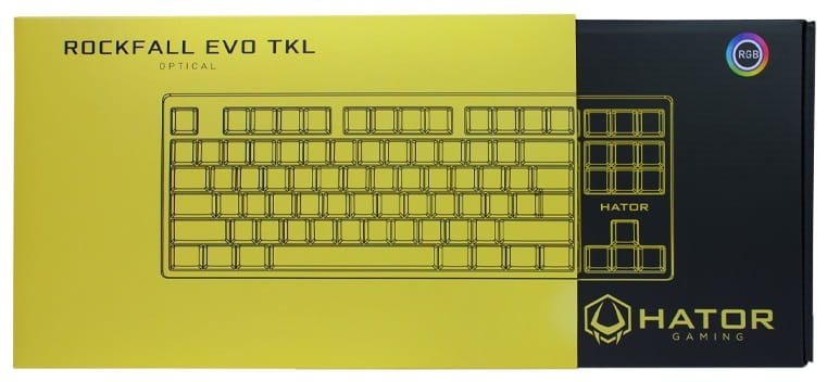 Клавиатура Hator Rockfall EVO TKL Kailh Optical Yellow (HTK-632)