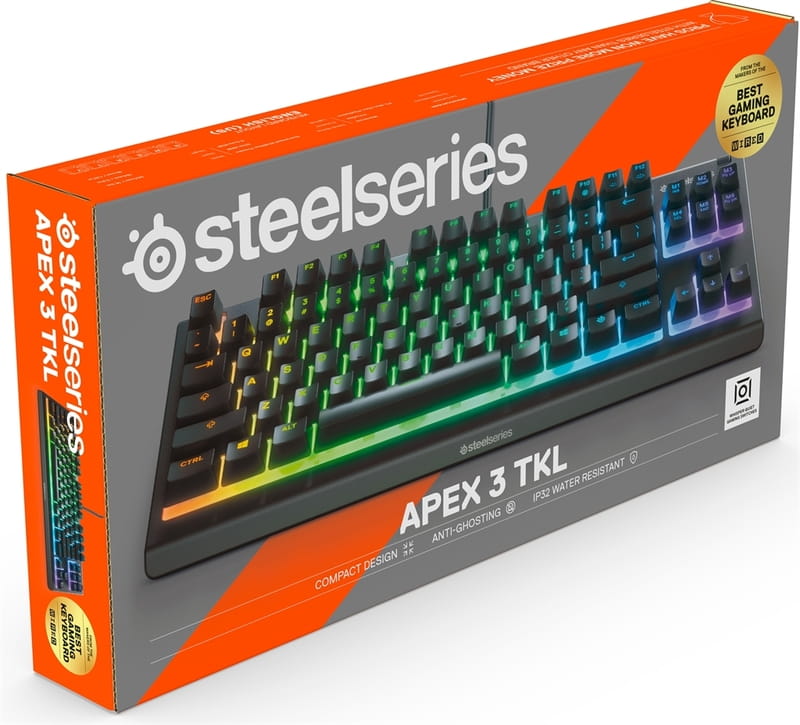 Клавиатура SteelSeries Apex 3 TKL USB (64831)