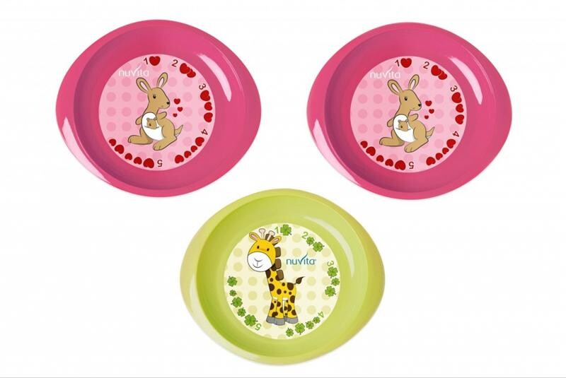 Набор детских тарелок Nuvita NV1428 Pink