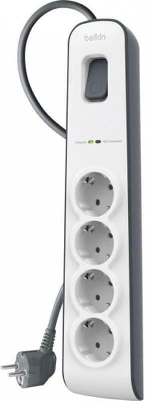 Фільтр живлення Belkin Surge Protectors (BSV400vf2M) 4 розетки, 2 м