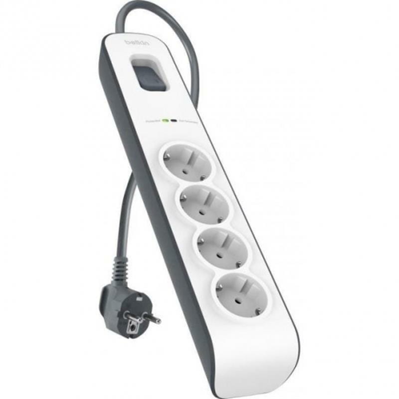 Фільтр живлення Belkin Surge Protectors (BSV400vf2M) 4 розетки, 2 м