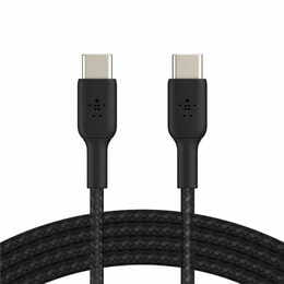 Кабель Belkin Braided USB Type-C-USB Type-C, 1м Black (CAB004BT1MBK)