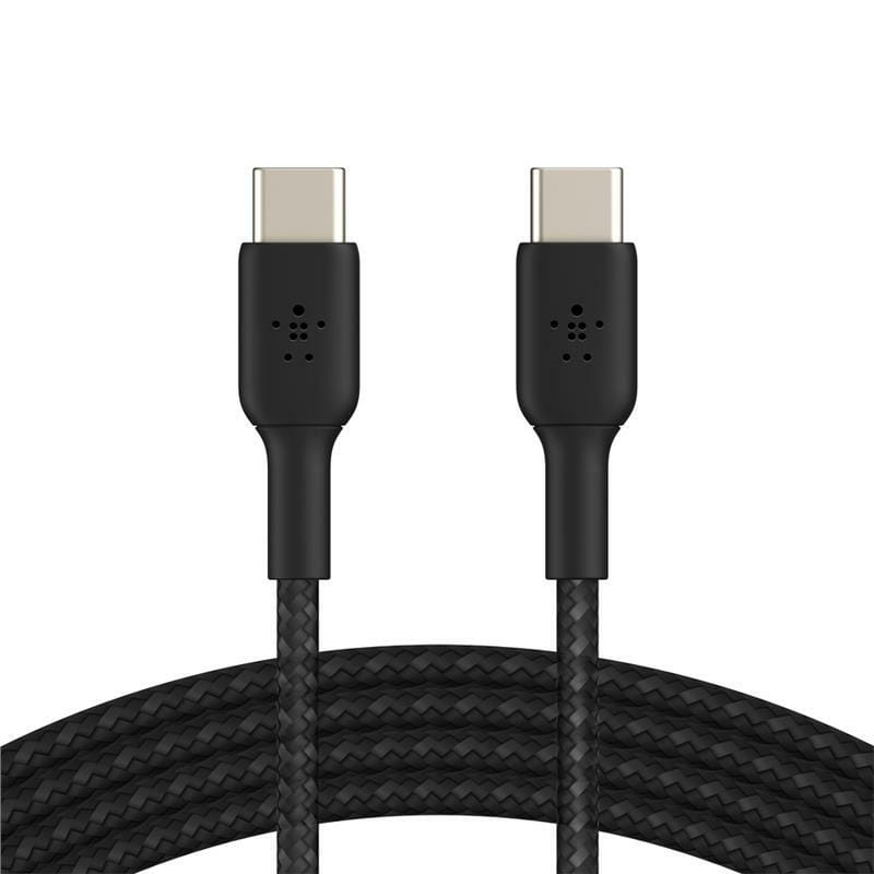Кабель Belkin Braided USB Type-C-USB Type-C, 1м Black (CAB004BT1MBK)