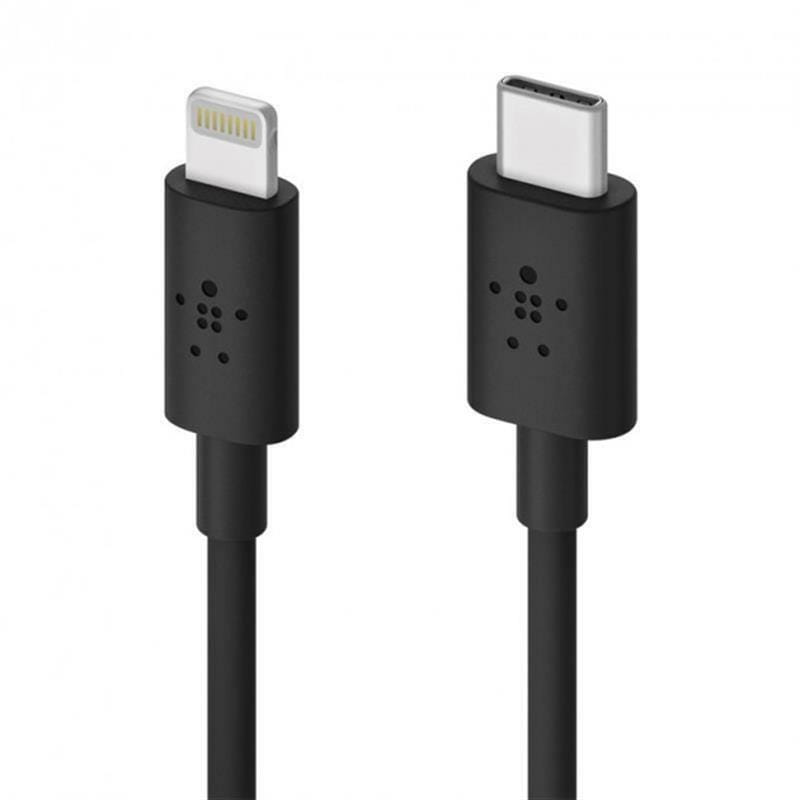 Кабель Belkin USB Type-C-Lightning, 2м Black (CAA004BT2MBK)