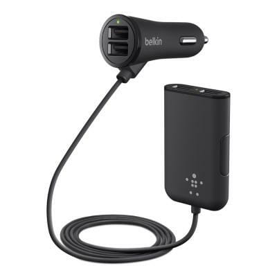Автомобільний зарядний пристрій Belkin Road Rockstar USB Charger (2 USB x 2.4A + 2 USB x 1.2A) Black (F8M935bt06-BLK)