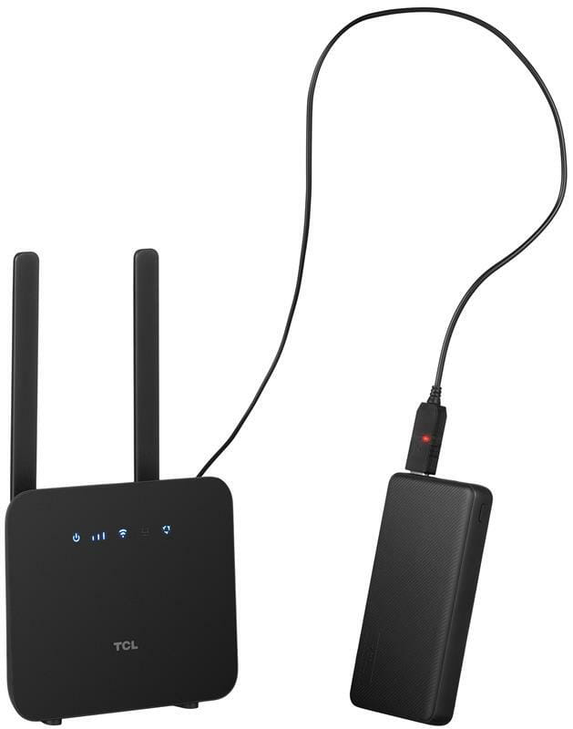 Беспроводной 3G/4G маршрутизатор TCL LinkHub 4G LTE Wi-Fi (HH42CV2)+Powerbank 15000мАч+USB кабель 5V-12V (688130251228)
