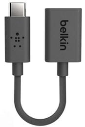 Адаптер Belkin USB-C - USB 3.0, 0.14м, Black (F2CU036btBLK)