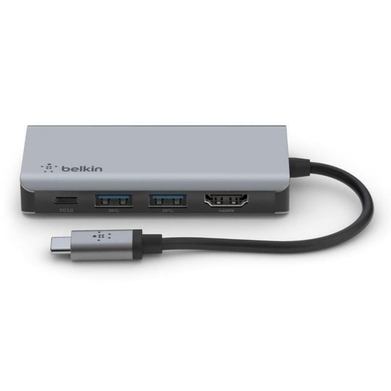 Док-станция USB-C Belkin 4in1 Multiport Dock Gray (AVC006BTSGY)