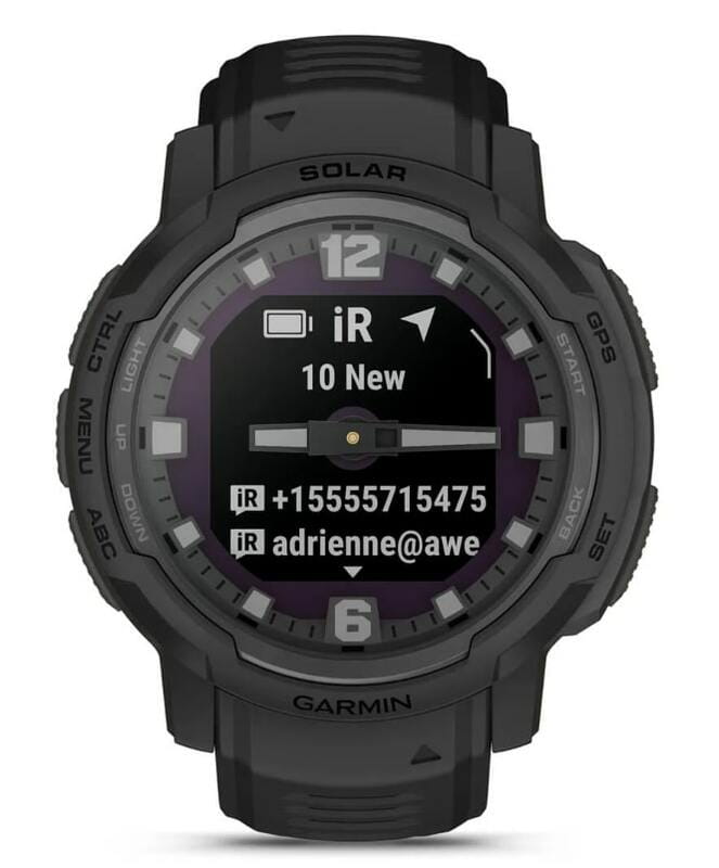 Смарт-годинник Garmin Instinct Crossover Solar Tactical Black (010-02730-00)