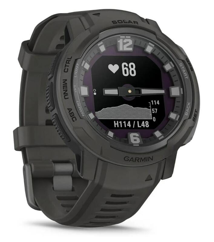 Смарт-годинник Garmin Instinct Crossover Solar Graphite (010-02730-01)