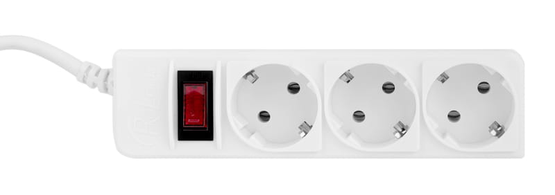 Фильтр питания ProLogix (PRS-P3CU-18W) 3x1.0мм2 медь , 3 розетки, 1.8 м, белый