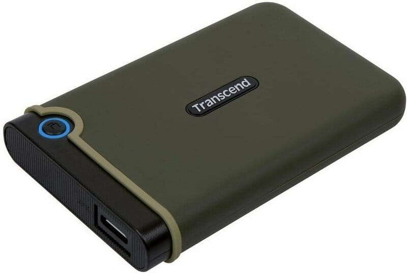 Накопичувач зовнiшнiй HDD 2.5" USB 2.0TB Transcend StoreJet 25M3 Military Green Slim (TS2TSJ25M3G)