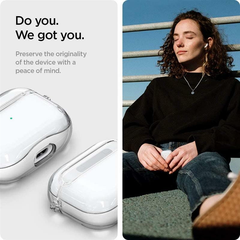 Чохол Spigen Ultra Hybrid для Apple AirPods3 Crystal Clear (ASD01981)