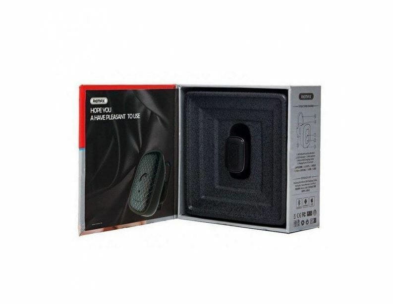 Bluetooth-гарнитура-зарядка Remax RB-T18 Black (6954851283140)
