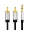 Фото - Кабель Vention 3.5 мм - 2xRCA, М/M, 0.5 м, черный (BCFBD) | click.ua