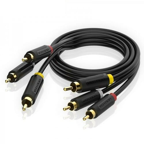 Photos - Cable (video, audio, USB) Vention Кабель  3xRCA - 3xRCA (M/M), 2 м, Black  BCABH (BCABH)