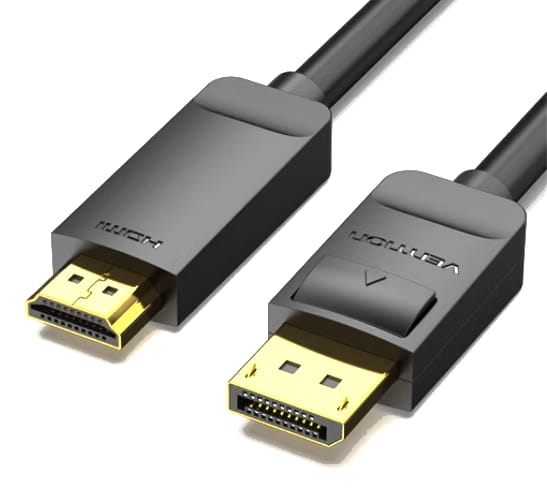 Кабель Vention DisplayPort - HDMI (M/M), 3 м, Black (HAGBI)