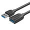 Фото - Кабель Vention USB - USB V 3.0 (M/F), 3 м, Black (VAS-A45-B300) | click.ua