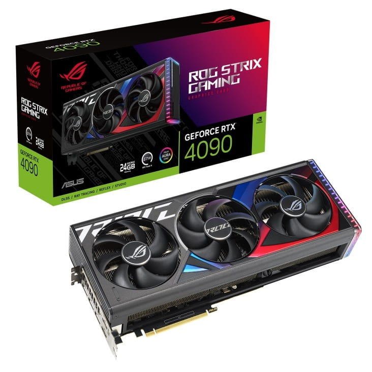 Видеокарта GF RTX 4090 24GB GDDR6X ROG Strix Gaming Asus (ROG-STRIX-RTX4090-24G-GAMING)