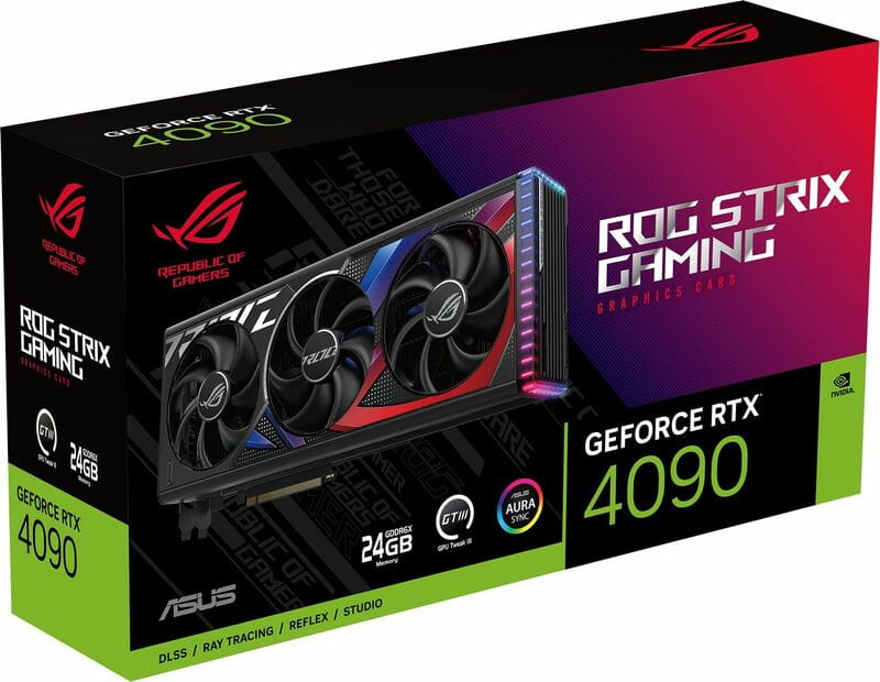 Видеокарта GF RTX 4090 24GB GDDR6X ROG Strix Gaming Asus (ROG-STRIX-RTX4090-24G-GAMING)