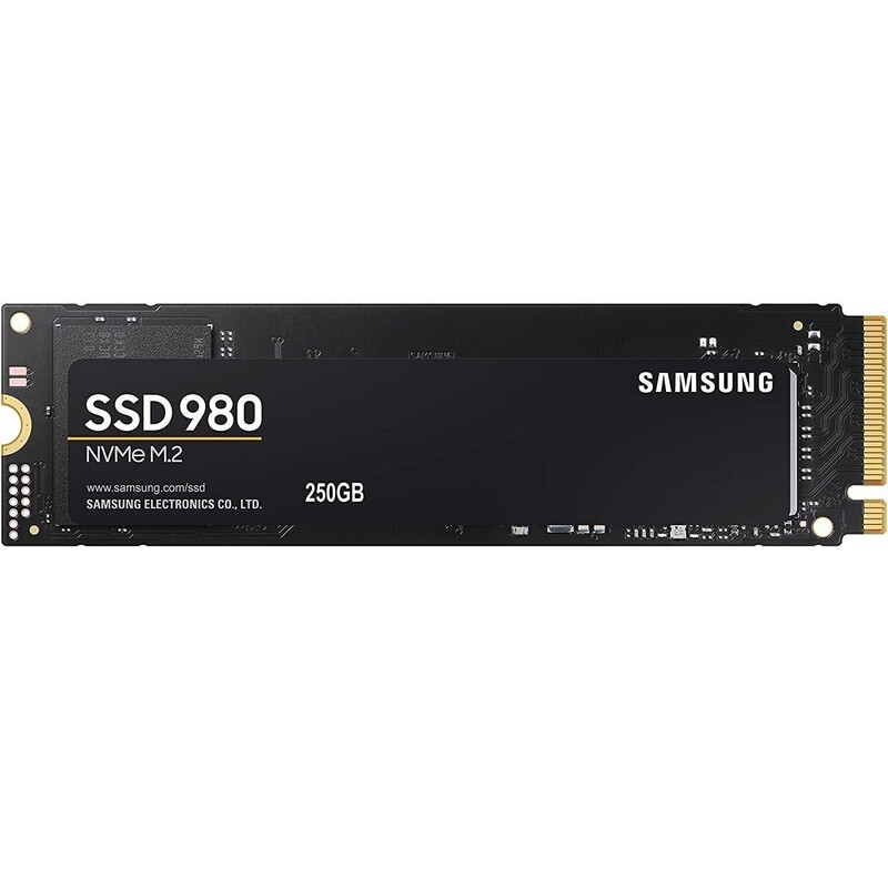 Накопитель SSD  250GB Samsung 980 M.2 PCIe 3.0 x4 NVMe V-NAND MLC (MZ-V8V250BW)