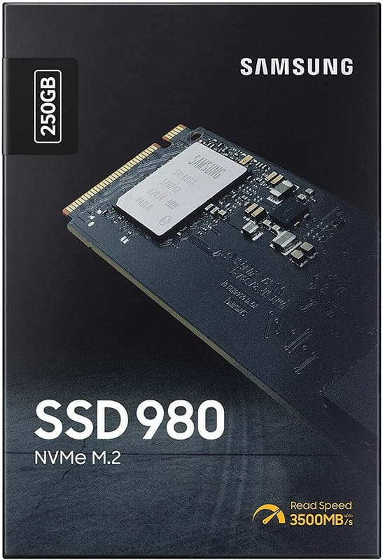 Накопитель SSD  250GB Samsung 980 M.2 PCIe 3.0 x4 NVMe V-NAND MLC (MZ-V8V250BW)