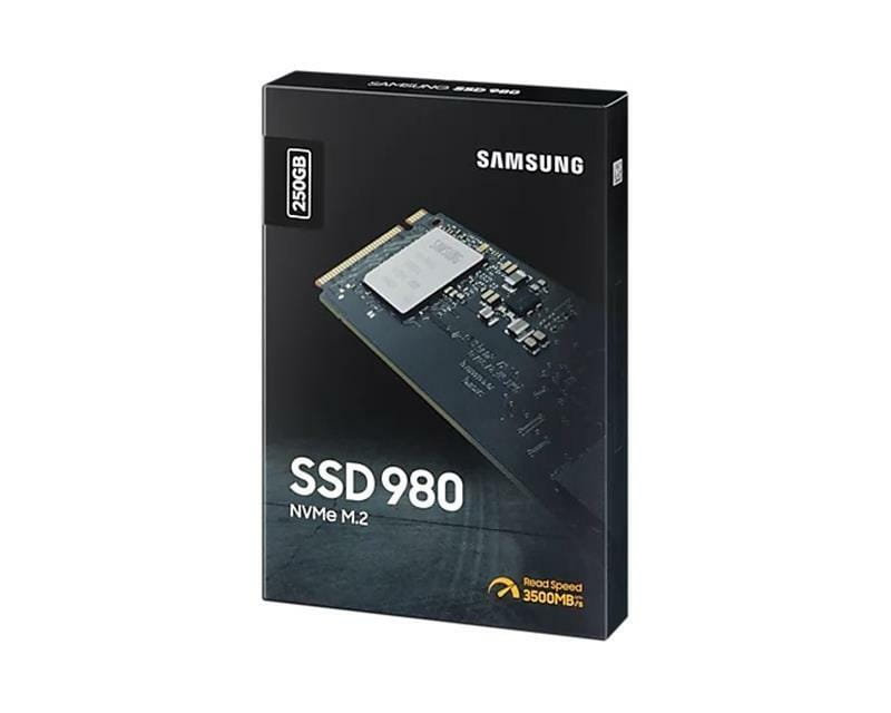 Накопитель SSD  250GB Samsung 980 M.2 PCIe 3.0 x4 NVMe V-NAND MLC (MZ-V8V250BW)