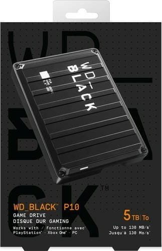 Внешний жесткий диск 2.5" USB 5.0TB WD P10 Game Drive (WDBA3A0050BBK-WESN)