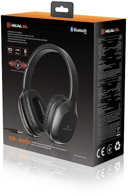 Bluetooth-гарнитура REAL-EL GD-820 Black