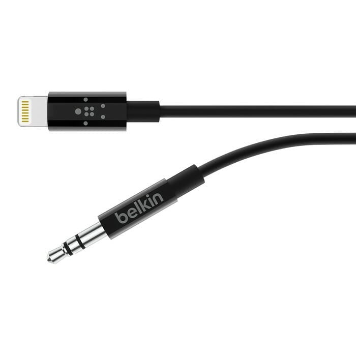 Аудио-кабель Belkin 3.5 мм - Lightning (M/M), 1.8 м Black (AV10172BT06-BLK)