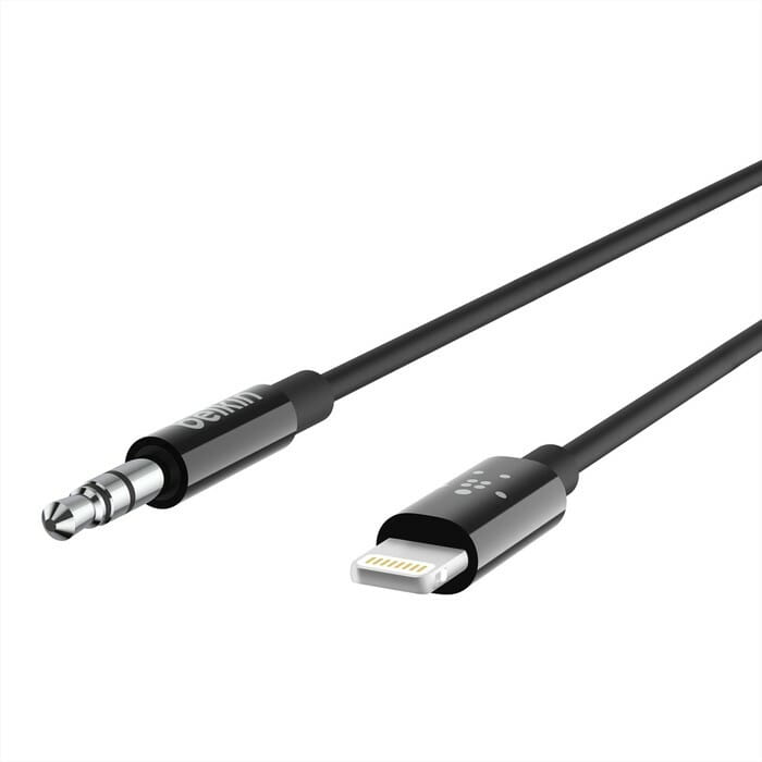 Аудіо-кабель Belkin 3.5 мм - Lightning (M/M), 1.8 м Black (AV10172BT06-BLK)