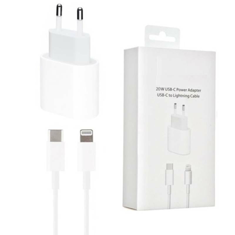 Зарядное устройство 20Вт USB-C Power Adapter (S17199) + кабель Lightning