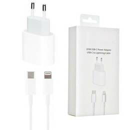 Зарядное устройство 20Вт USB-C Power Adapter (S17199) + кабель Lightning