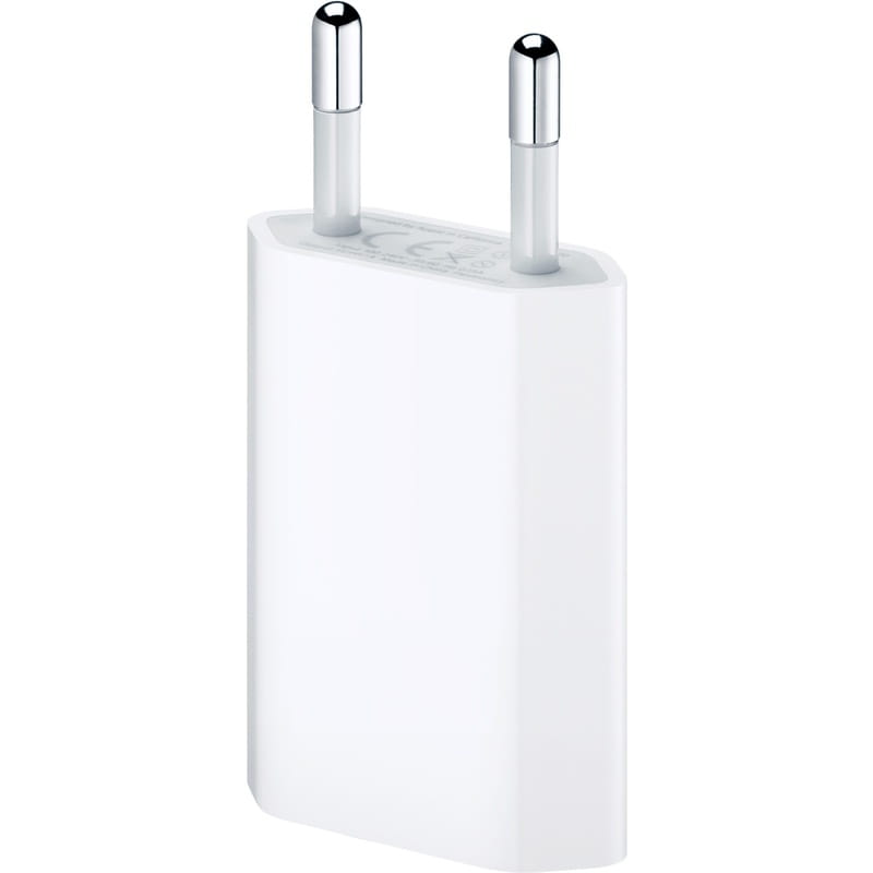 Сетевое зарядное устройство iPhone 3G/3GS/4G/4GS/5 (1USBx1A) 1000mAh White (S07022)