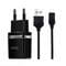 Фото - Зарядное устройство Hoco C12 Smart (2USB, 2.4А) Black (6957531064114) + кабель MicroUSB | click.ua
