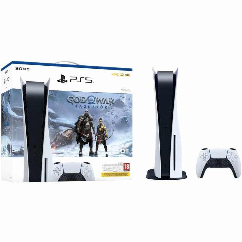 Игровая приставка Sony PlayStation 5 Ultra HD Blu-Ray + игра God of War Ragnarok