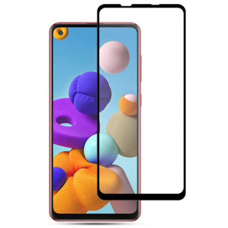 Защитное стекло для Samsung Galaxy A31 SM-315 Black, 0.3мм, 4D ARC, Люкс (Z15257)