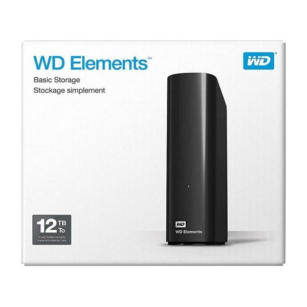 Зовнішній жорсткий диск 3.5" USB 12.0TB WD Elements Desktop Black (WDBWLG0120HBK-EESN)