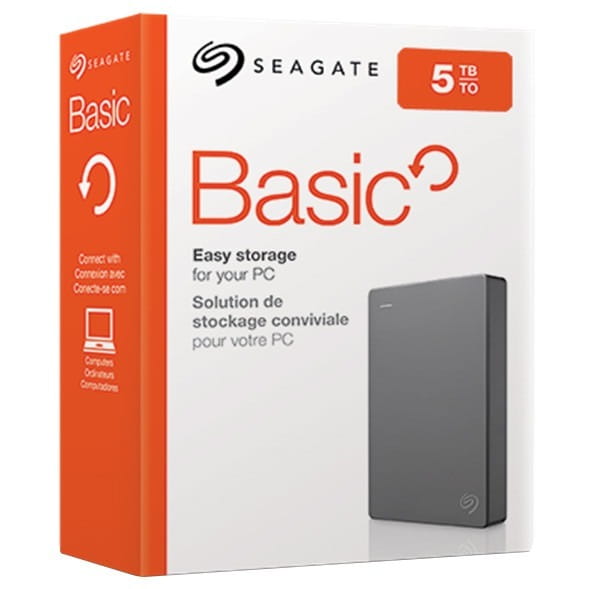 Внешний жесткий диск 2.5" USB 5.0TB Seagate Bacis Black (STJL5000400)