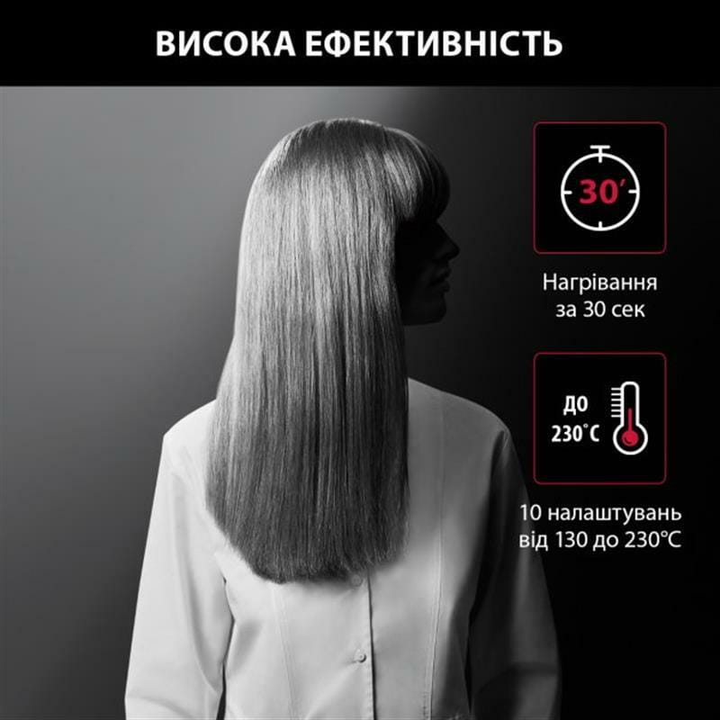 Утюжок (выпрямитель) для волос Rowenta x Karl Lagerfeld Optiliss SF323LF0