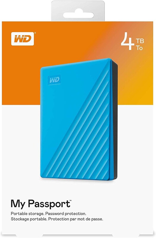 Внешний жесткий диск 2.5" USB 4.0TB WD My Passport Blue (WDBPKJ0040BBL-WESN)