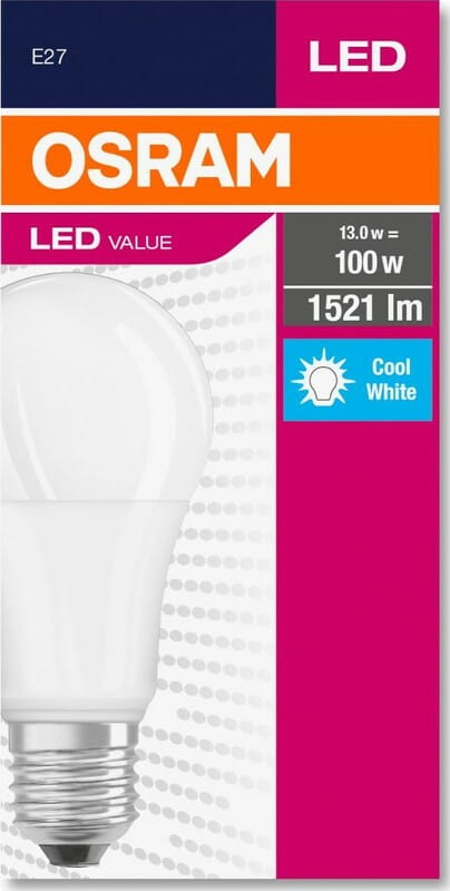 Лампа світлодіодна Osram LED VALUE Е27 13-100W 4000K 220V A100 (4052899973428)
