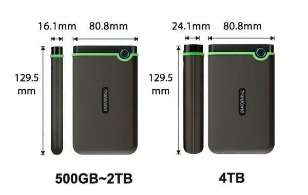 Зовнiшнiй жорстий диск 2.5" USB 4.0TB Transcend StoreJet 25M3 Iron Gray Slim (TS4TSJ25M3S)