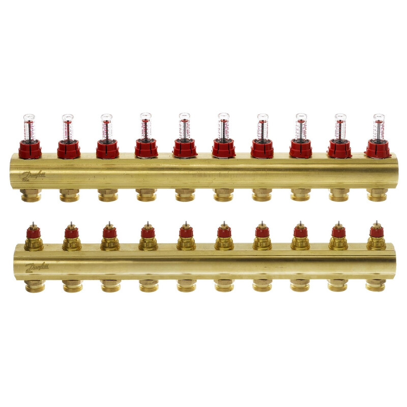 Колектор Danfoss FHF-10F з ротаметрами (088U0530)