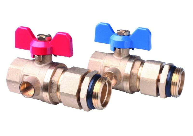 Комплект шаровых кранов Danfoss FHF-BV для подключения коллекторов (088U0822)