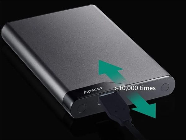 Зовнішній жорсткий диск 2.5" USB 1.0TB Apacer AC632 Grey (AP1TBAC632A-1)